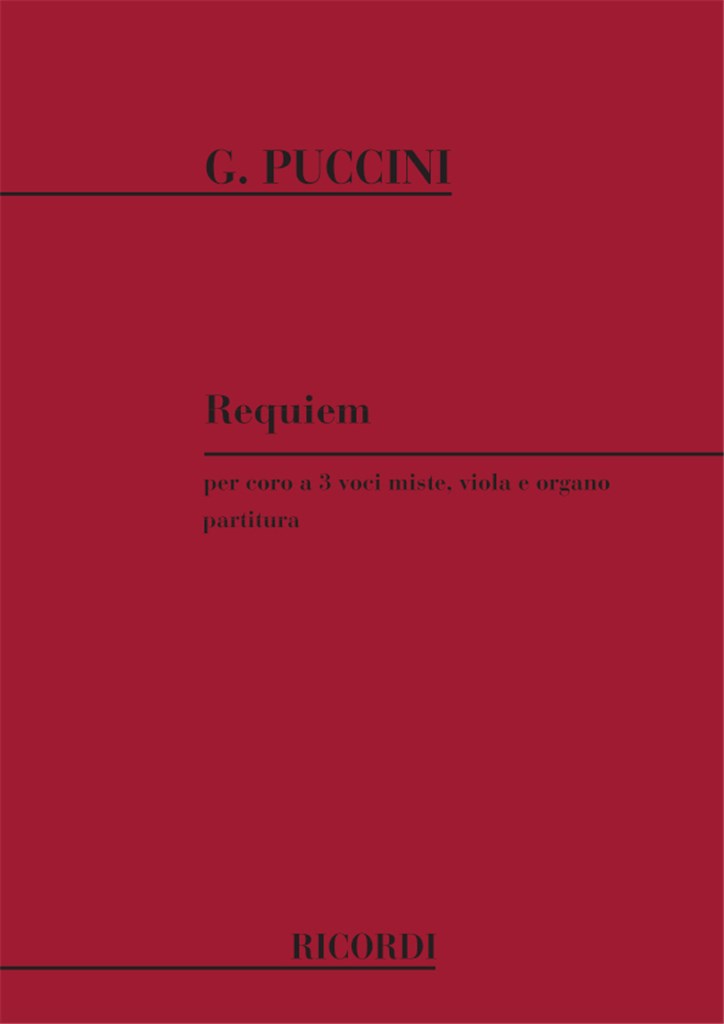 Requiem Per Coro A 3 Voci Miste, Viola E Organo